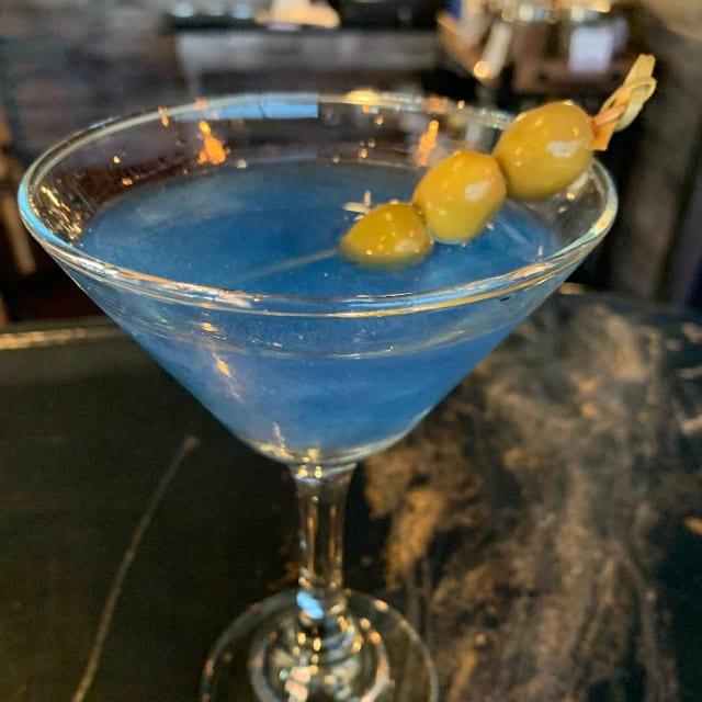 Snowy Dirty Martini.